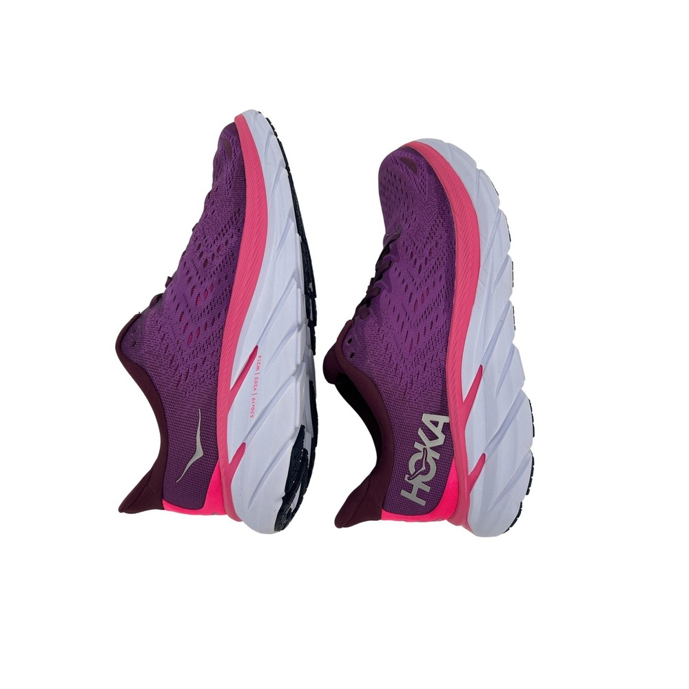 Hoka Clifton 8 Grape Wine Berry Purple Pink Running Shoes 1119394 GWBY Womens 9B - Picture 14 of 15